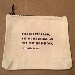 New Cotton Canvas Bag by Sugarboo with Quote from Elizabeth Taylor